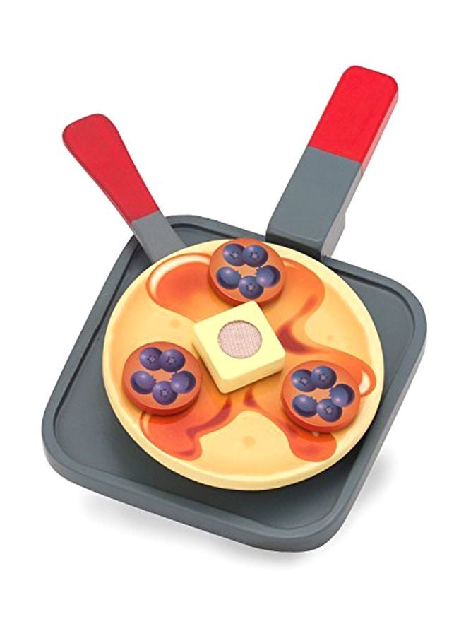 Flip And Serve Pancake Wooden Play Food Set With Scratch Art MiniPad Bundle