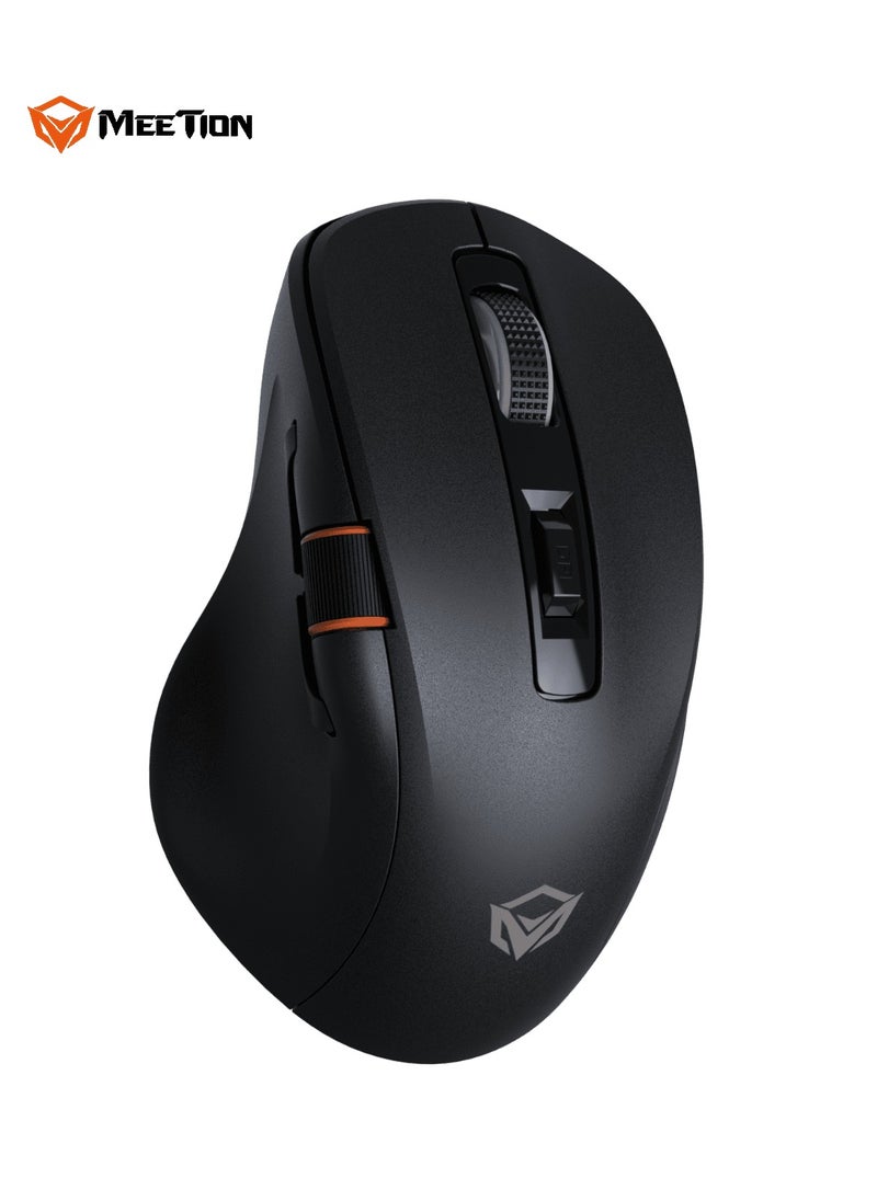 MEETION Three-Mode Gaming Ergonomic Mouse GW32 2.4G/Bluetooth/Wired PAW3220 Sensor Up to 8000DPI 1000Hz Polling Rate 20 Million Times Micro Switch RGB Lighting Effects 700mAh Long Battery Life Right-Handed Ergonomics Meetion Exclusive Driver