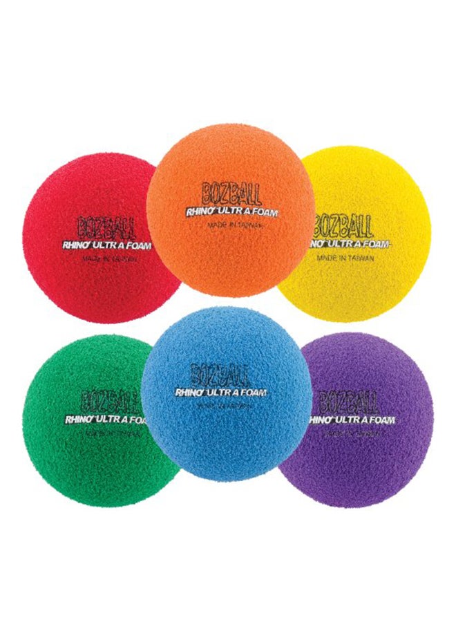 Pack Of 6 Rhino Ultra Foam No-Bounce Balls Set