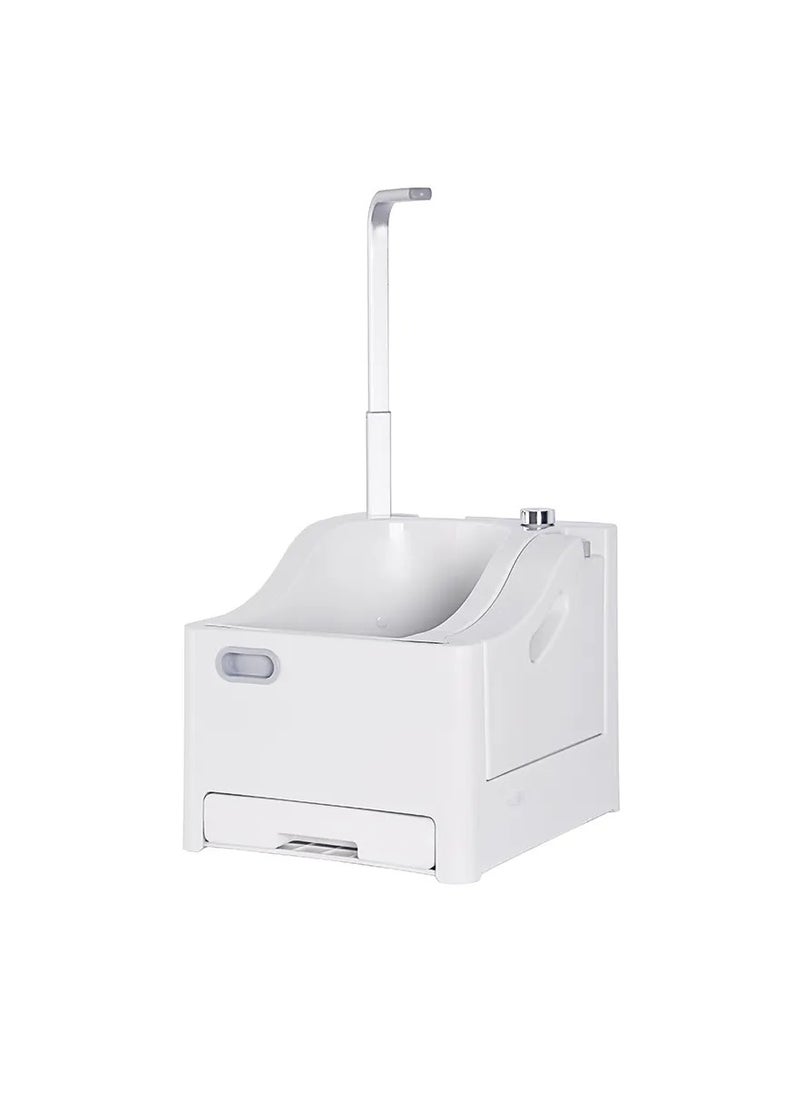 Portable Wudu Machine, Foot Pedal Activation, 1800mAh*2, 1-3H Working Time, Lightweight, Safe to Use, Convenient Body Wash Sprayer, 2.5L Clean Water Capacity, 2L Used Water Capacity