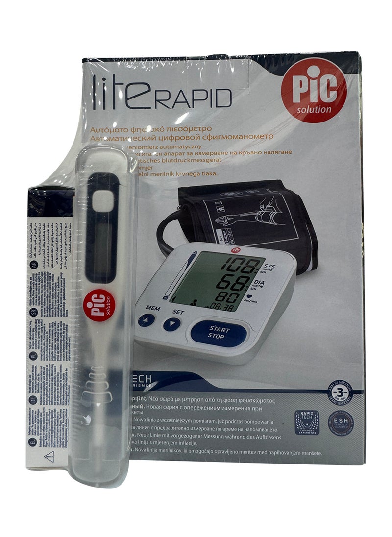 Bp Monitor - Lite Rapid Up Arm + Digi Therma