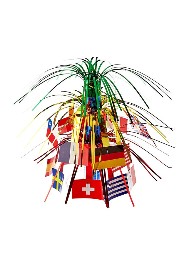 International Flag Miniature Design Cascade Centerpiece