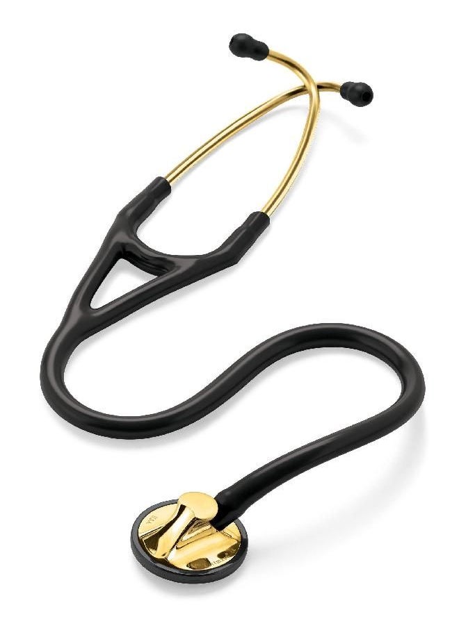 3M Littmann Stethoscope, Master Cardiology, Black Tube, Brass Chestpiece, 27 inch, 2175