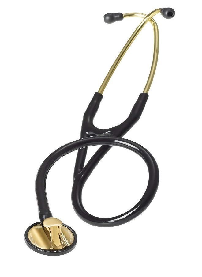 3M Littmann Stethoscope, Master Cardiology, Black Tube, Brass Chestpiece, 27 inch, 2175