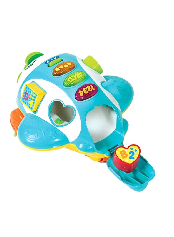 Musical Shape Sorter Toy Airplane