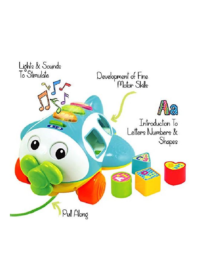 Musical Shape Sorter Toy Airplane