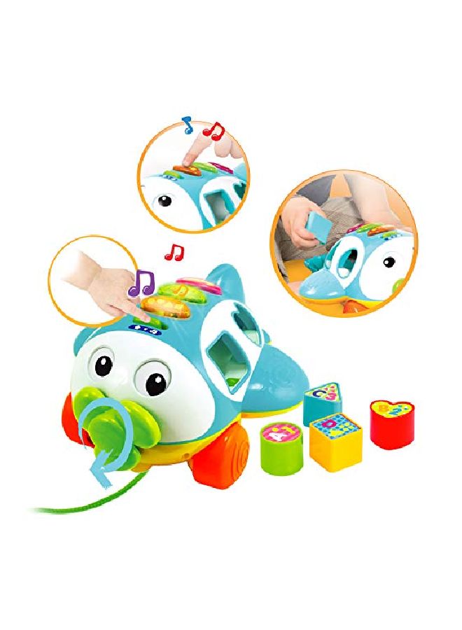 Musical Shape Sorter Toy Airplane