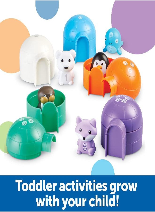 Learning Resources Sort & Seek Polar Animals, Toddler Activities, Educational Toy Set Color, Teaching Toys, 15 Pieces, Age 18 Months+ Gifts for Boys and Girls