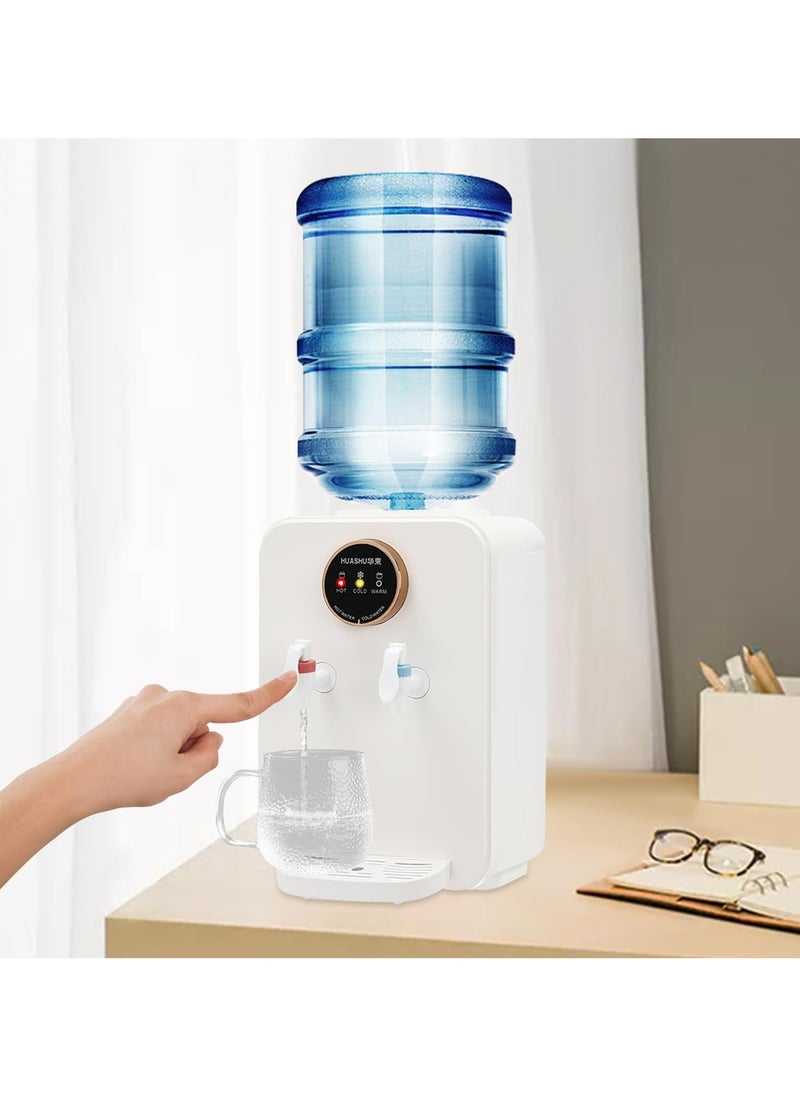 Premium Countertop Water Dispenser, Energy Saving Freestanding, Hot/Cold Water Dispenser, Top Loading Water Dispenser for Home or Office