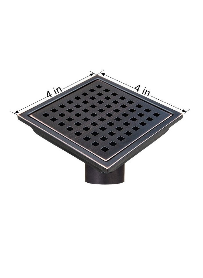 Stainless Steel Floor Drain Grid Invisible Flange Anti Odor 4/6 Inches