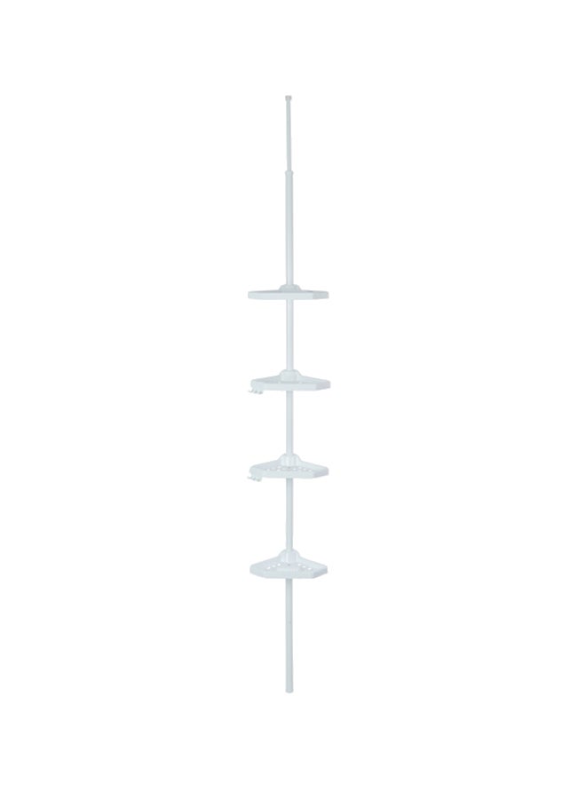 Prima Nova 4 Tier Telescope Corner Shelf White 9cm