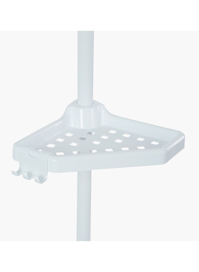 Prima Nova 4 Tier Telescope Corner Shelf White 9cm