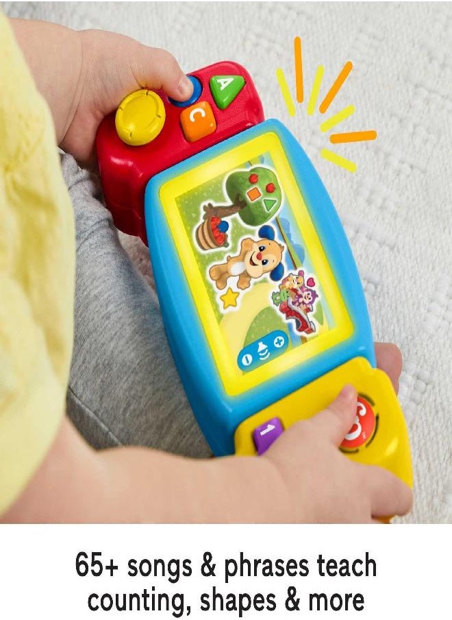 Fisher-Price Laugh & Learn Baby & Toddler Toy Twist & Learn Gamer Pretend Video Game With Lights & Music For Ages 9+ Months
