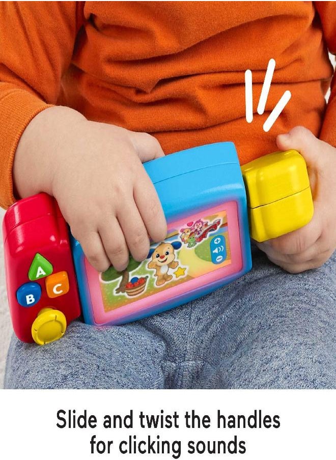 Fisher-Price Laugh & Learn Baby & Toddler Toy Twist & Learn Gamer Pretend Video Game With Lights & Music For Ages 9+ Months