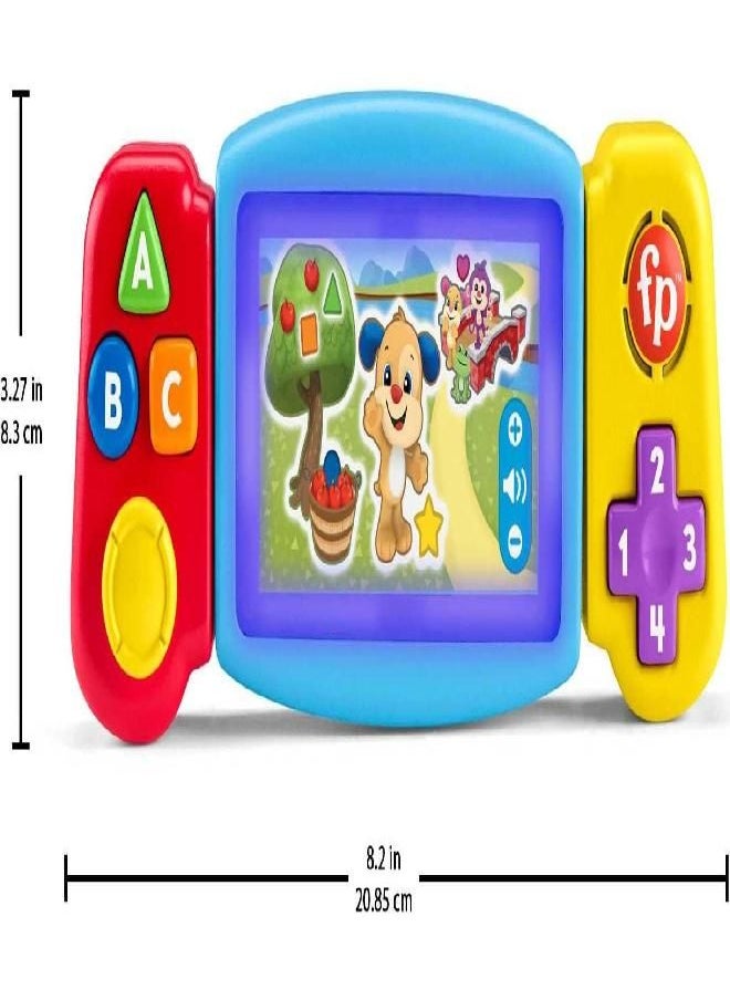 Fisher-Price Laugh & Learn Baby & Toddler Toy Twist & Learn Gamer Pretend Video Game With Lights & Music For Ages 9+ Months