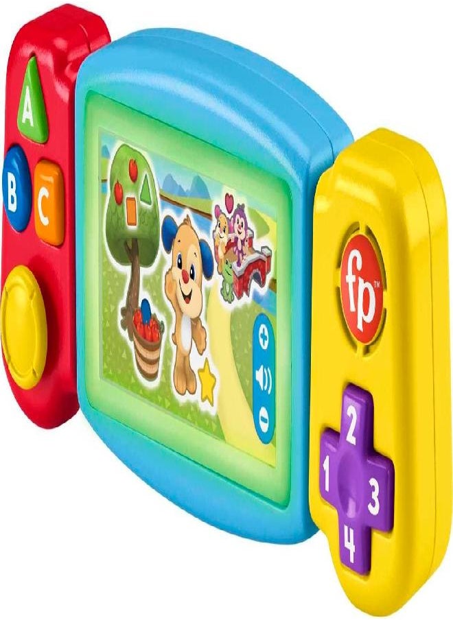 Fisher-Price Laugh & Learn Baby & Toddler Toy Twist & Learn Gamer Pretend Video Game With Lights & Music For Ages 9+ Months