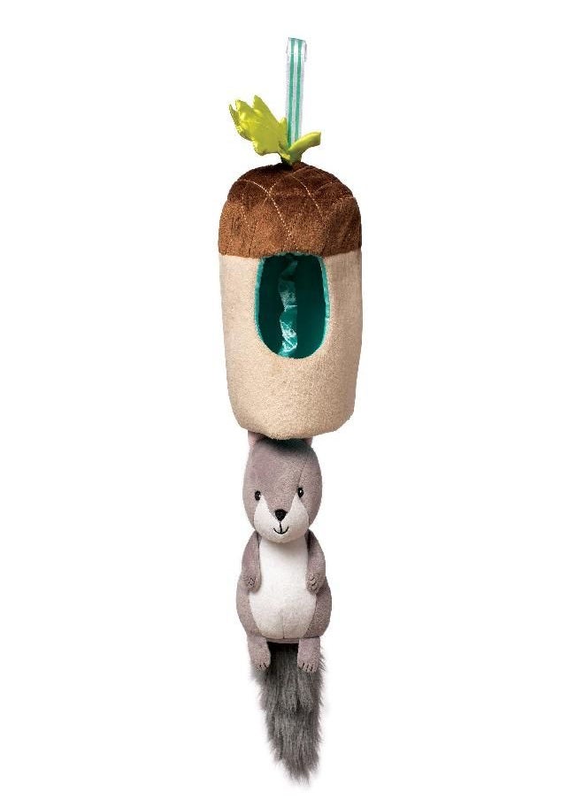 Manhattan Toy Lullaby Squirrel Pull Musical Crib and Baby Toy