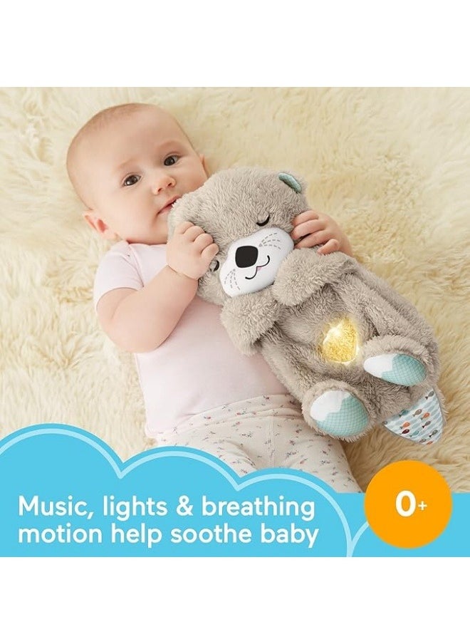 Baby Toy Soothe 'n Snuggle Otter Portable Plush Sound Machine with Music Lights & Breathing Motion for Newborns 0+ Months