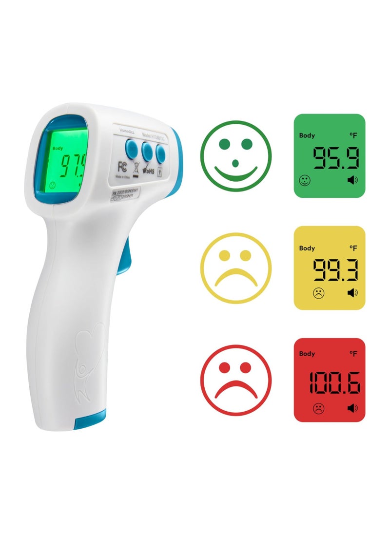 Non-Contact Infrared Forehead Thermometer, Clinically Proven Fast Accurate Results, High-Fever Alert with 4-in-1 Readings