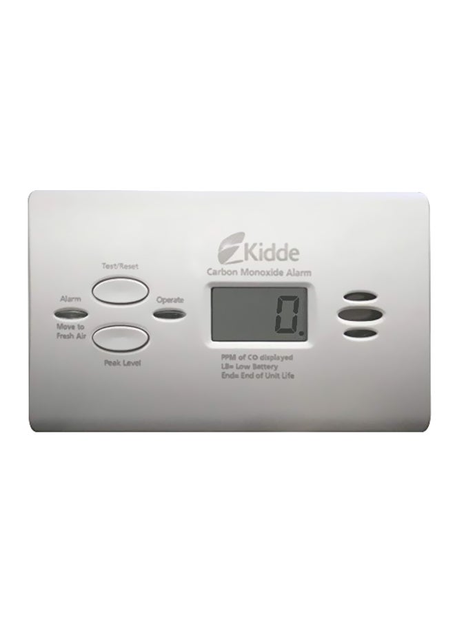 Carbon Monoxide Alarm With Digital Display White 4.5x1.5x2.8inch