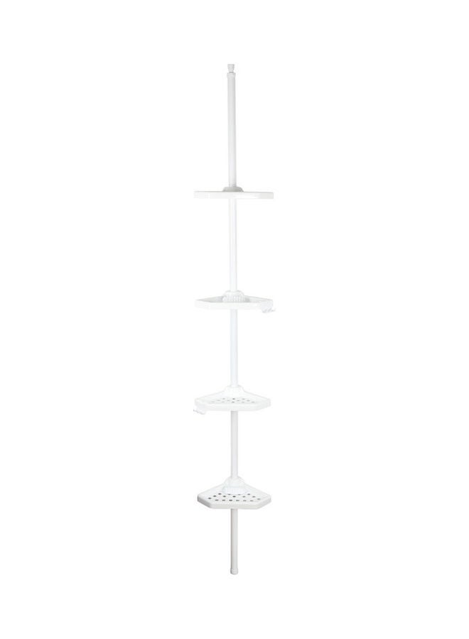 Bath Corner Shelf White 24.5x260cm