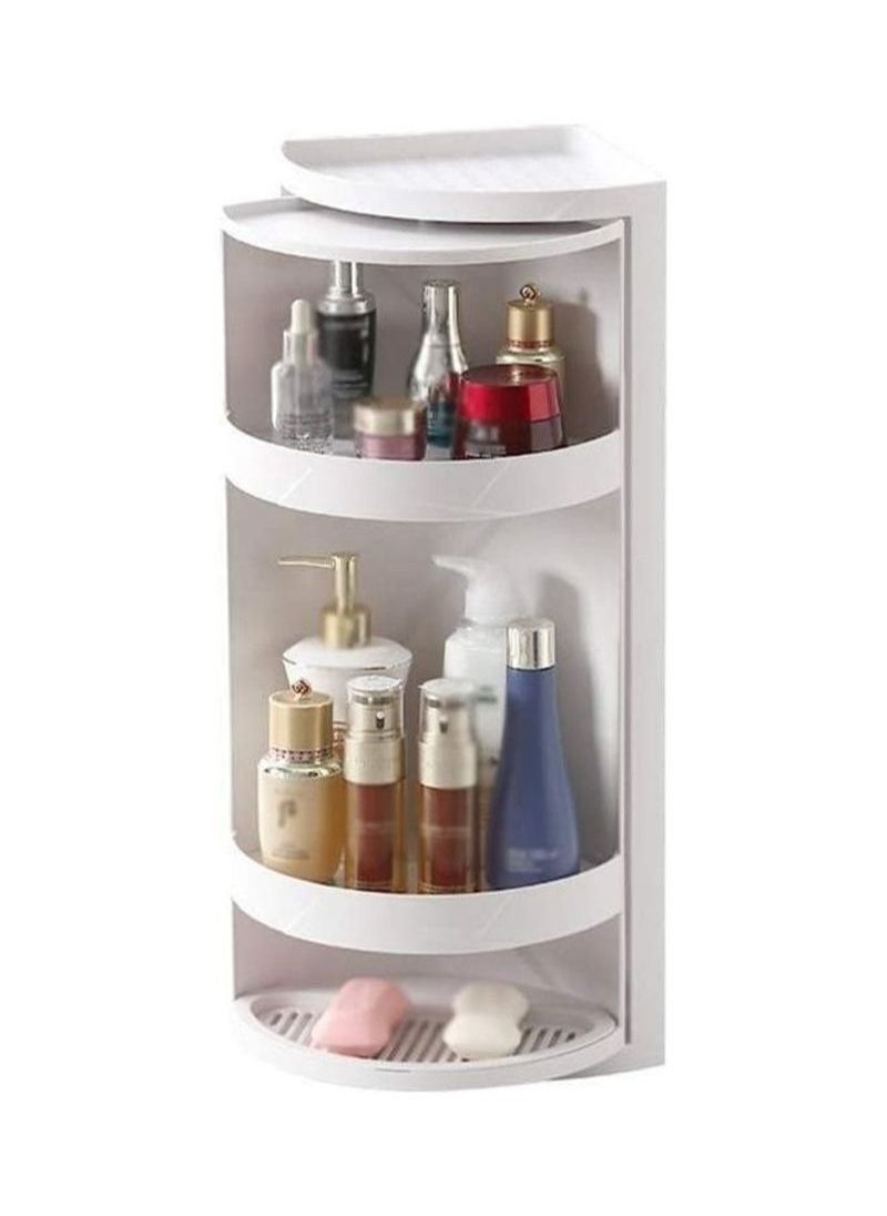 360 Degree Bathroom Swivel Corner Shelf