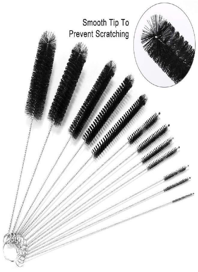 Metal Straw Cleaner Brush Set,Water Bottle Straw Brush Cleaner,Wire Pipe Cleaner Brush Set