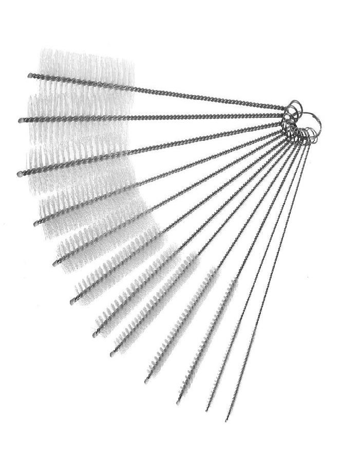 DECORA Drinking Straws Cleaning Brushes Nylon Pipe Cleaner Brush Kits for Assorted Size Straws Pack of 12