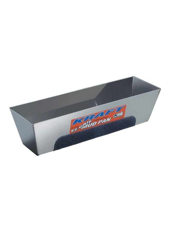 Stainless Steel Grip Mud Pan Grey 14x3inch