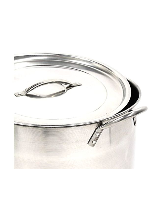 Stainless Steel Pot With Lid Silver