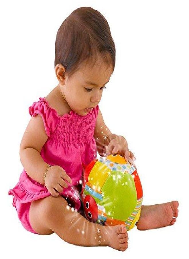 Yookidoo Musical Soft Play Baby Ball - Lights N Music Motion Activated Fun Baby Toy Ball (3m+)