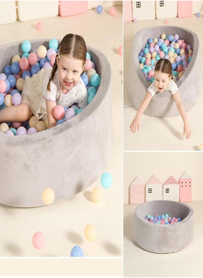 TRENDBOX Ball Pit Balls 100 - Macaron Colors Pit Balls Non-Toxic Free BPA Soft Plastic Balls for Ball Pit Play Tent Baby Playhouse Pool Birthday Party Decoration (A-5 Macaron Colors)