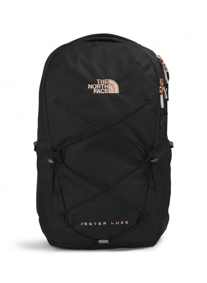 THE NORTH FACE Women's Every Day Jester Laptop Backpack, TNF Black/Burnt Coral Metallic 2, One Size