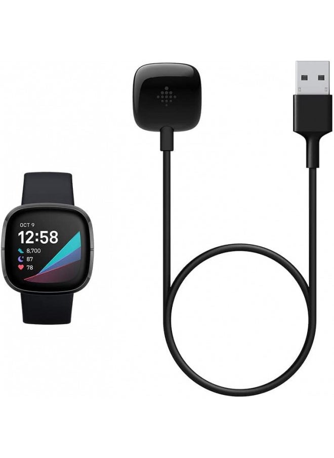 Fitbit Sense and Versa 3 Charging Cable for Smart Watch, Official Product