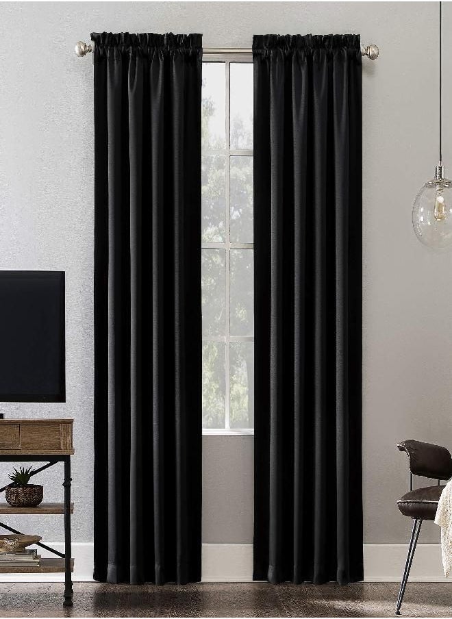 Sun Zero Oslo Theater Grade Extreme Total Blackout Rod Pocket Curtain Panel, 52