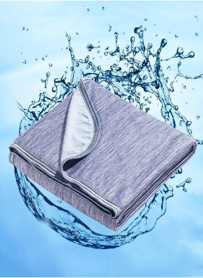 Marchpower Cooling Blanket for Hot Sleepers Twin Size, Arc-Chill Cooling Blanket with Double-Sided Design, Japanese Cooling Fiber Absorbs Body Heat, Lightweight Soft Cold Blankets for Sleeping Summer