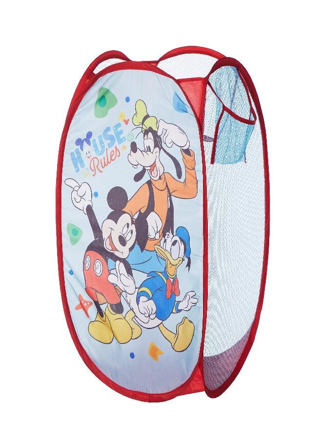 Idea Nuova Disney Mickey Mouse Pop Up Hamper with Durable Carry Handles, 21'' H x 13.5'' W X 13.5'' L