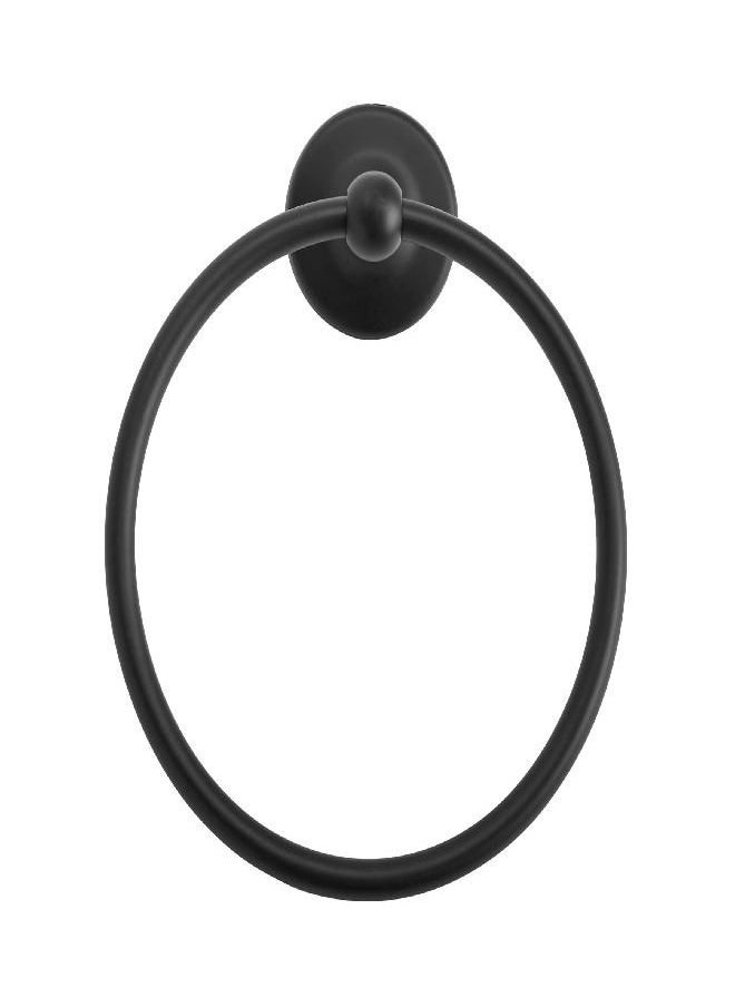 Wall Mounted Matte Black Towel Ring, Small Hand Towel Holder, Bathroom Accessories, Bath Hardware, Kitchen Towel Holder