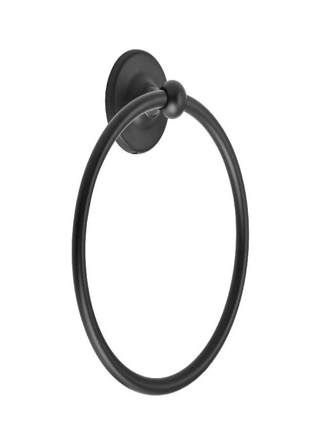 Wall Mounted Matte Black Towel Ring, Small Hand Towel Holder, Bathroom Accessories, Bath Hardware, Kitchen Towel Holder