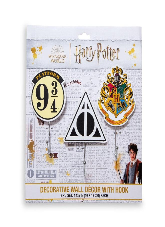 Harry Potter Icons Die-Cut Wall Hooks | Set of 3