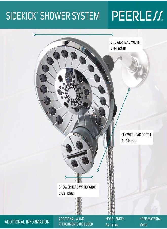 Peerless 76465D Sidekick Two-in-One Shower Combo, Chrome