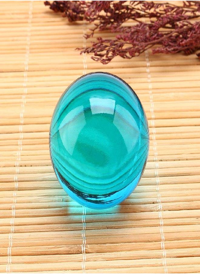 Yosoo Asian Rare Magic Crystal Healing Ball Art Decor Mediation Orb Sphere 40mm with Stand Base (Blue)
