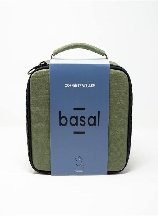 Basal Coffee Traveller Kit for AeroPress/Drip/v60/Kalita/Pour Over equipment, Green