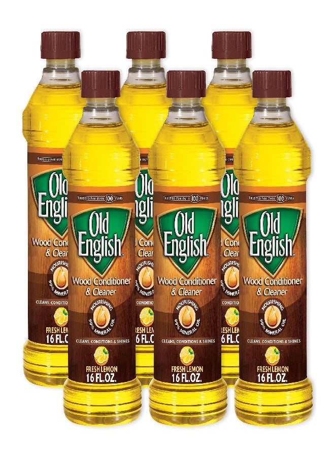 Old English 0-62338-07325-5 Lemon Oil Furniture Polish, 96 fl oz. (Pack of 6) (Packaging Label May Vary)