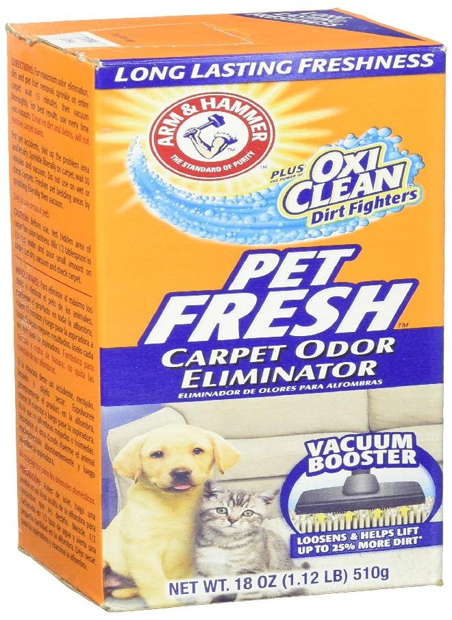 Arm & Hammer Pet Fresh Carpet Odor Eliminator Plus Oxi Clean Dirt Fighters, 1.12 Lb