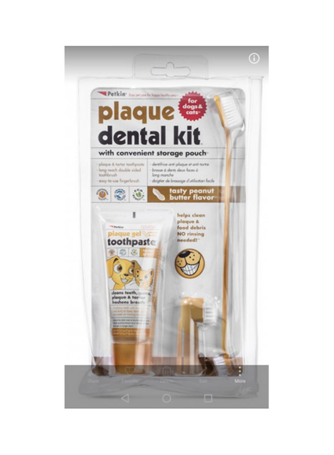 Plaque Dental Kit - Peanut Butter