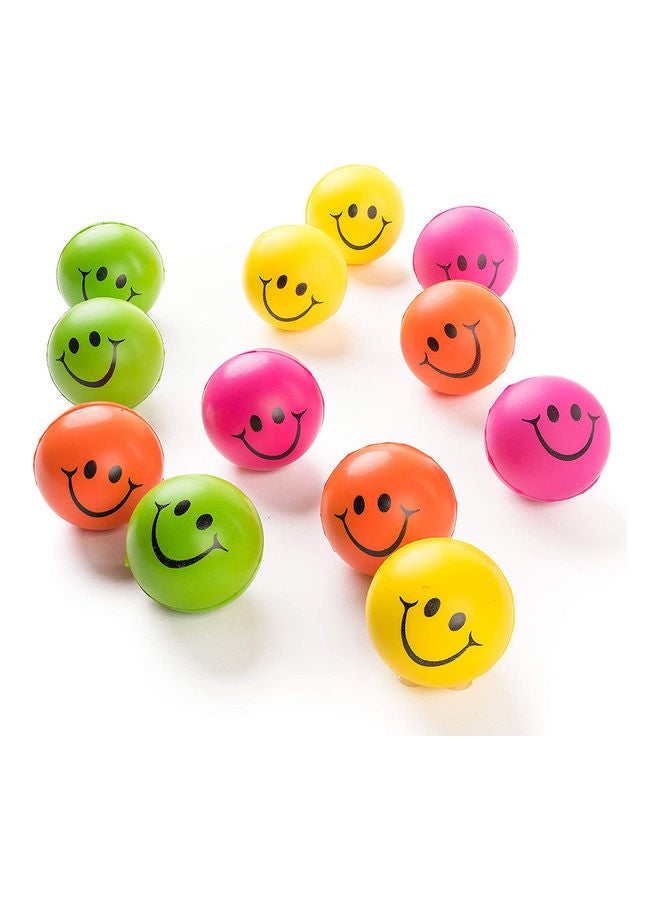 12-Piece Happy Smile Face Squishies Toy for Kids