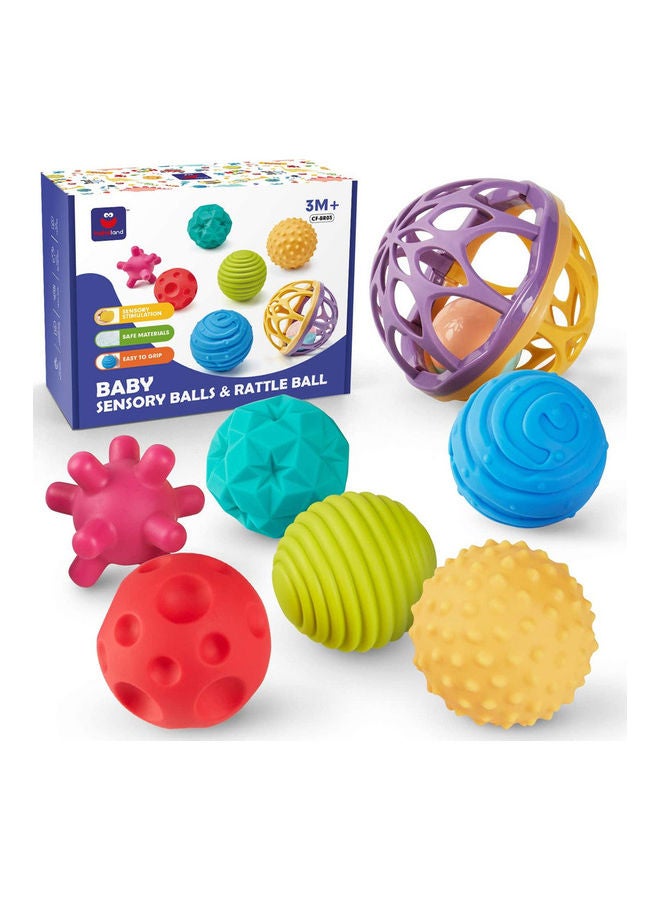 7-Piece Hand Catching Sensory Balls Rattle