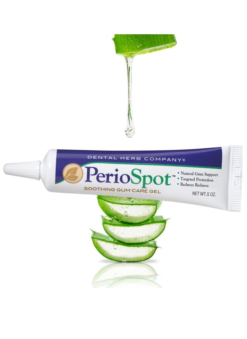 Dental Herb Company - PerioSpot Mouth Sore and Gum Care Gel - Soothes and relieves discomfort from Canker sores and Gum Irritation (.5 oz.)