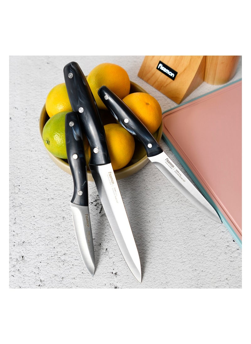 Knife Knife Set Ticino Series, 3pcs Knife Utility Knife, Vegetable Knife And Chef Knife